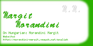 margit morandini business card